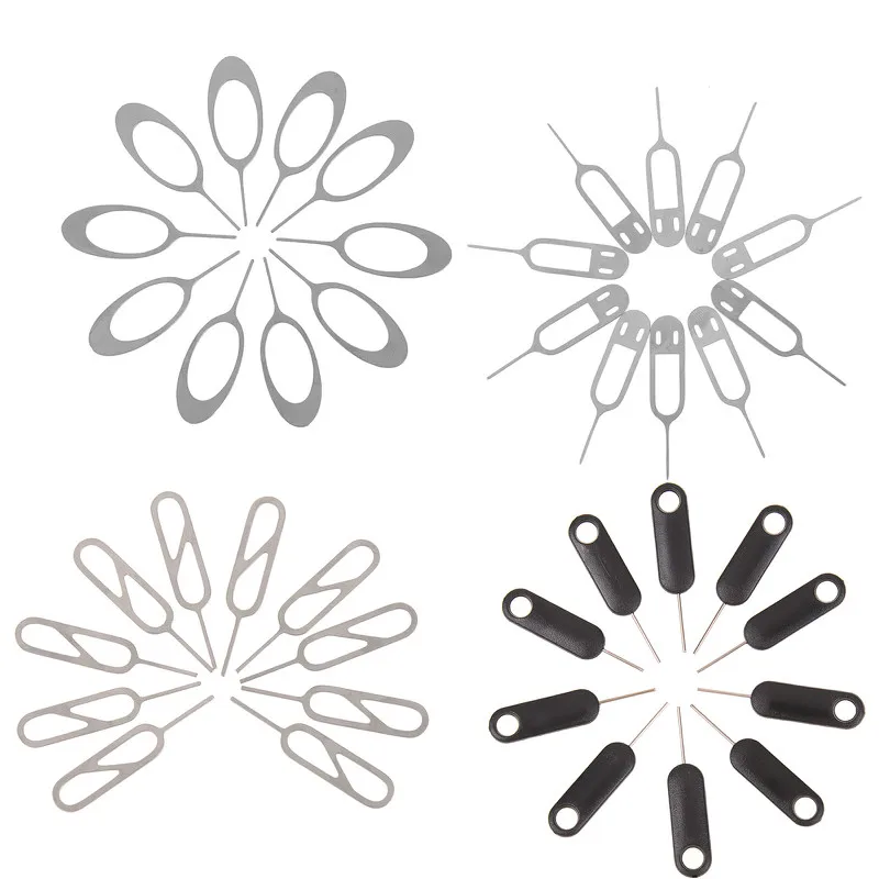 

10 Pcs Universal Sim Card Tray Pin Ejecting Removal Needle Opener Ejector For HTC Samsung Galaxy Xiaomi For iPhone 7 6S 6 Plus 5