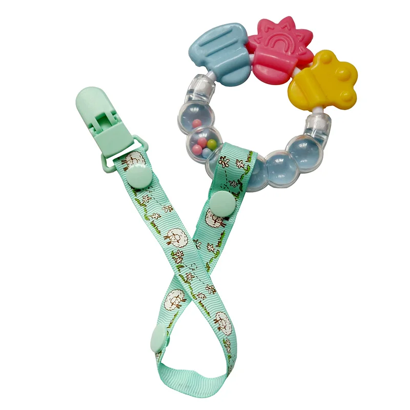 1x Baby Infant Pacifier Soother Nipple Ribbon Leash Strap Chain Clip Holder LY