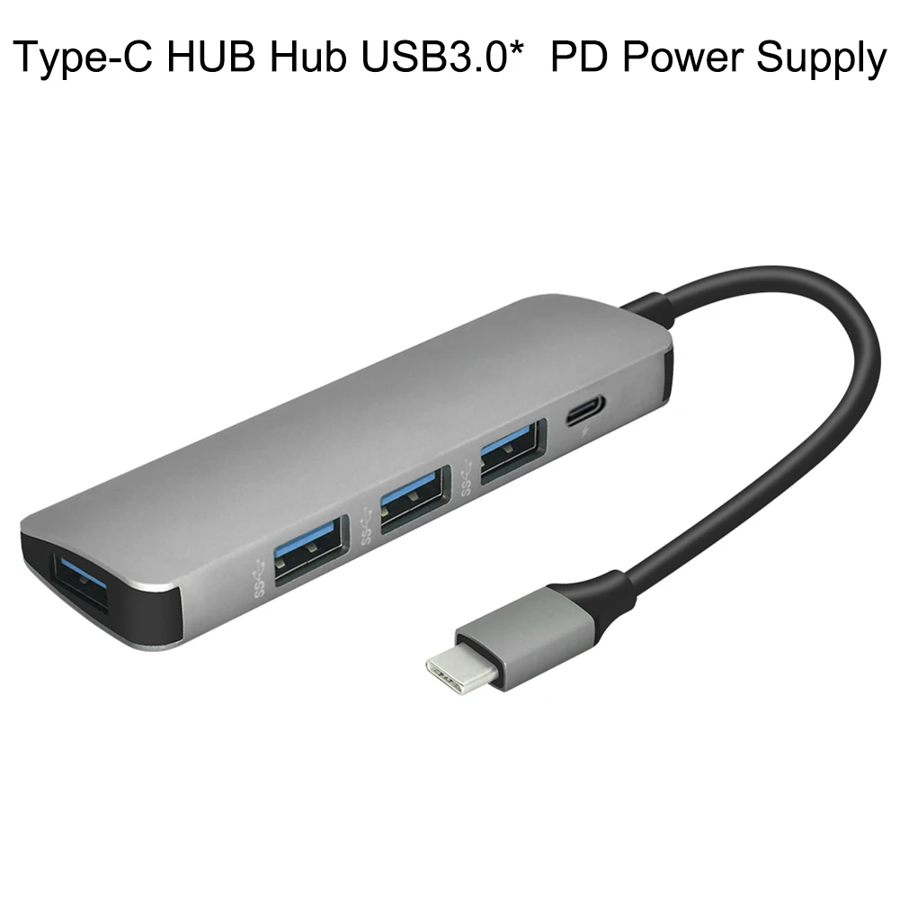 

5 in 1 Multi USB Type C Hub Hdmi PD Power Delivery Port 4 USB 3.0 Ports USB C Hub Adapter for Mac book Pro Thunderbolt USB C HUB