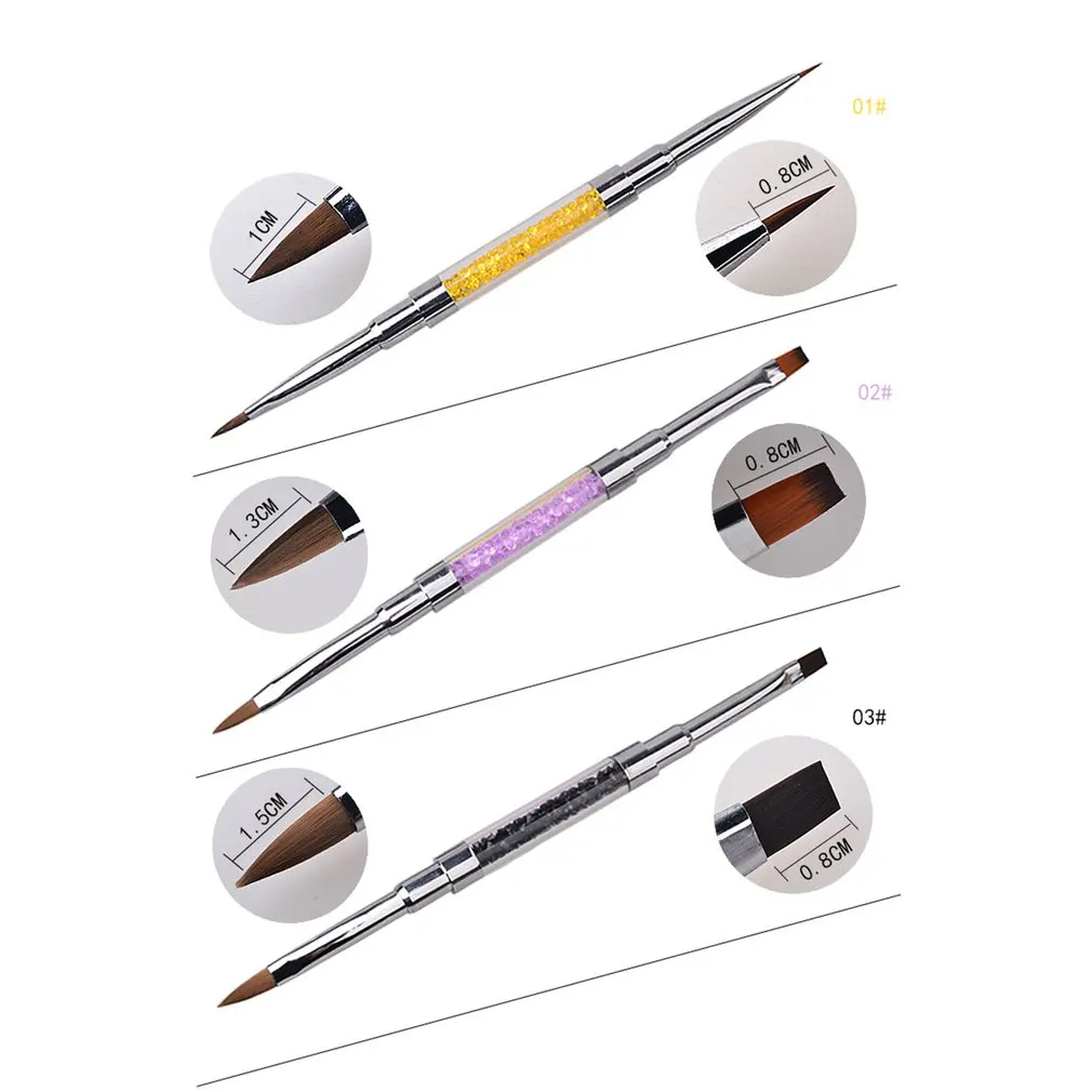 

Dual-ended Coloured Drawing Light Therapy Pen Nail Art Pen DIY Painting Flower Dotting Pen