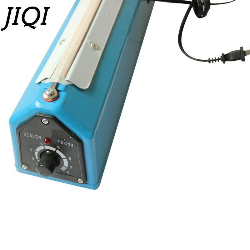 JIQI ручная упаковочная машина для мешков для пищевых продуктов, ручные пластиковые пакеты, алюминиевая фольга, чай, кофе, нагревательный импульсный упаковщик 220 В