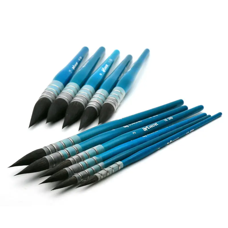 

18SRQ Series Fine Squirrel Hair Short Wooden Handle Watercolor brush Art Paint Brush