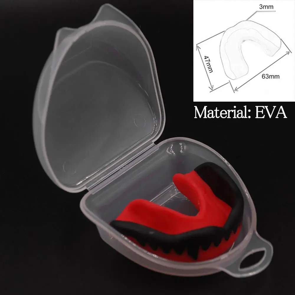 Professional Soft EVA Mouth Guard Adult Karate Muay Safety Mouth Protective Teeth Guard Sport Football Basketball Thai Boxing - Цвет: EVA 4