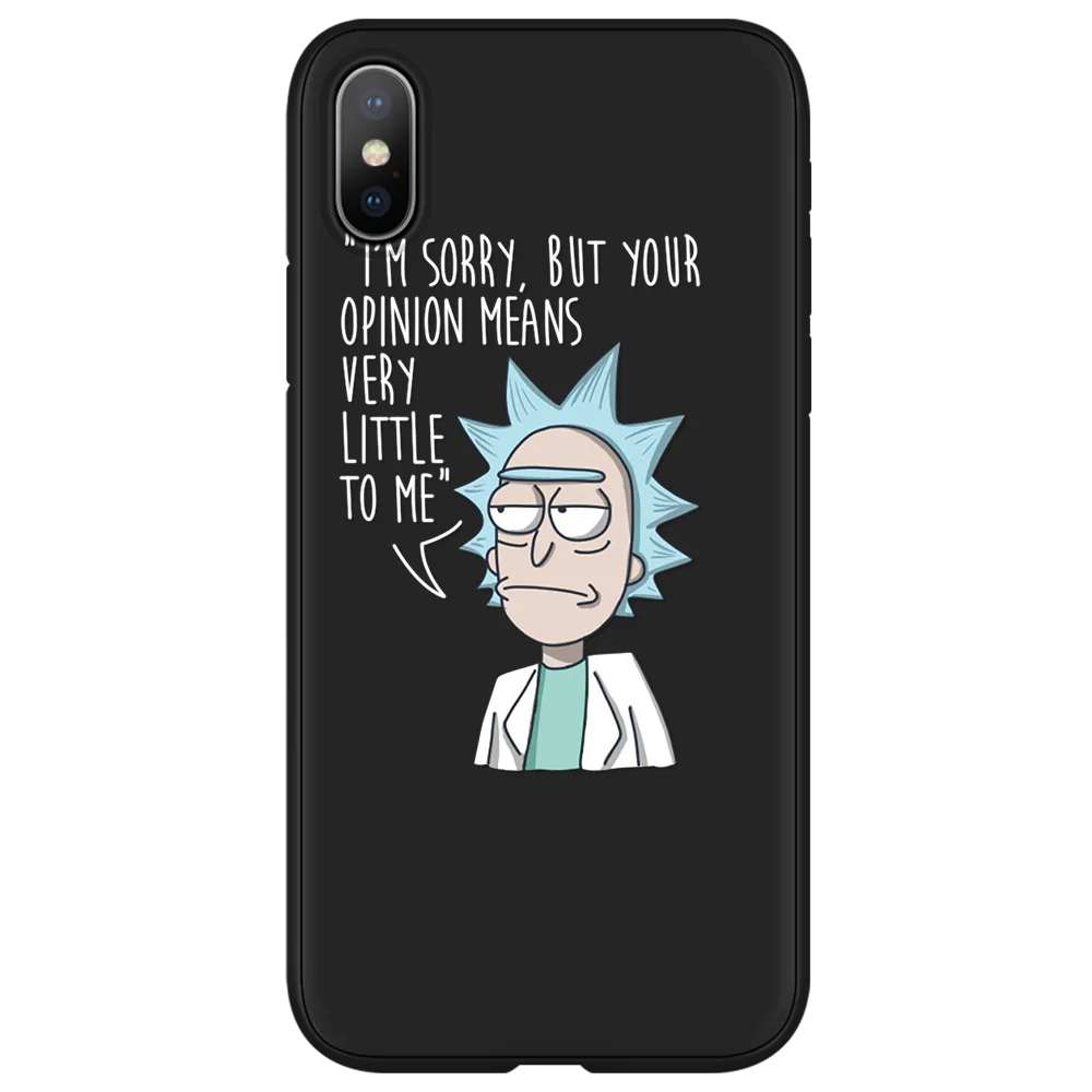 Мягкий чехол для телефона Rick And marty из ТПУ для iPhone 11, 5, SE, 6, 6 S, 8 Plus, XS, X, XR, XS Max, 11 Pro, матовый чехол с мультипликационным принтом для iPhone 7 Plus, чехол