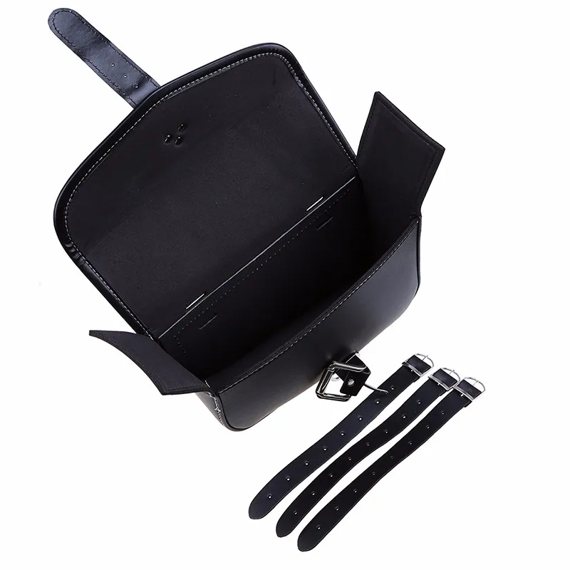 Bolsa de Sela da Motocicleta Couro do Plutônio Armazenamento para Harley Moto ao ar Possbay Lado Bagsblack Ferramenta Bolsa Ferro 883 Sportster 1200 Bolso Livre 9 bagsblack couro do plutônio ferramenta saco armazenamento