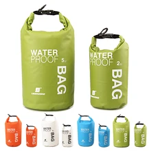 2L ПВХ Открытый Дайвинг сжатия для хранения Водонепроницаемый мешок сухой мешок для человека Для женщин плавание рафтинг каяк с регулируемый крючок