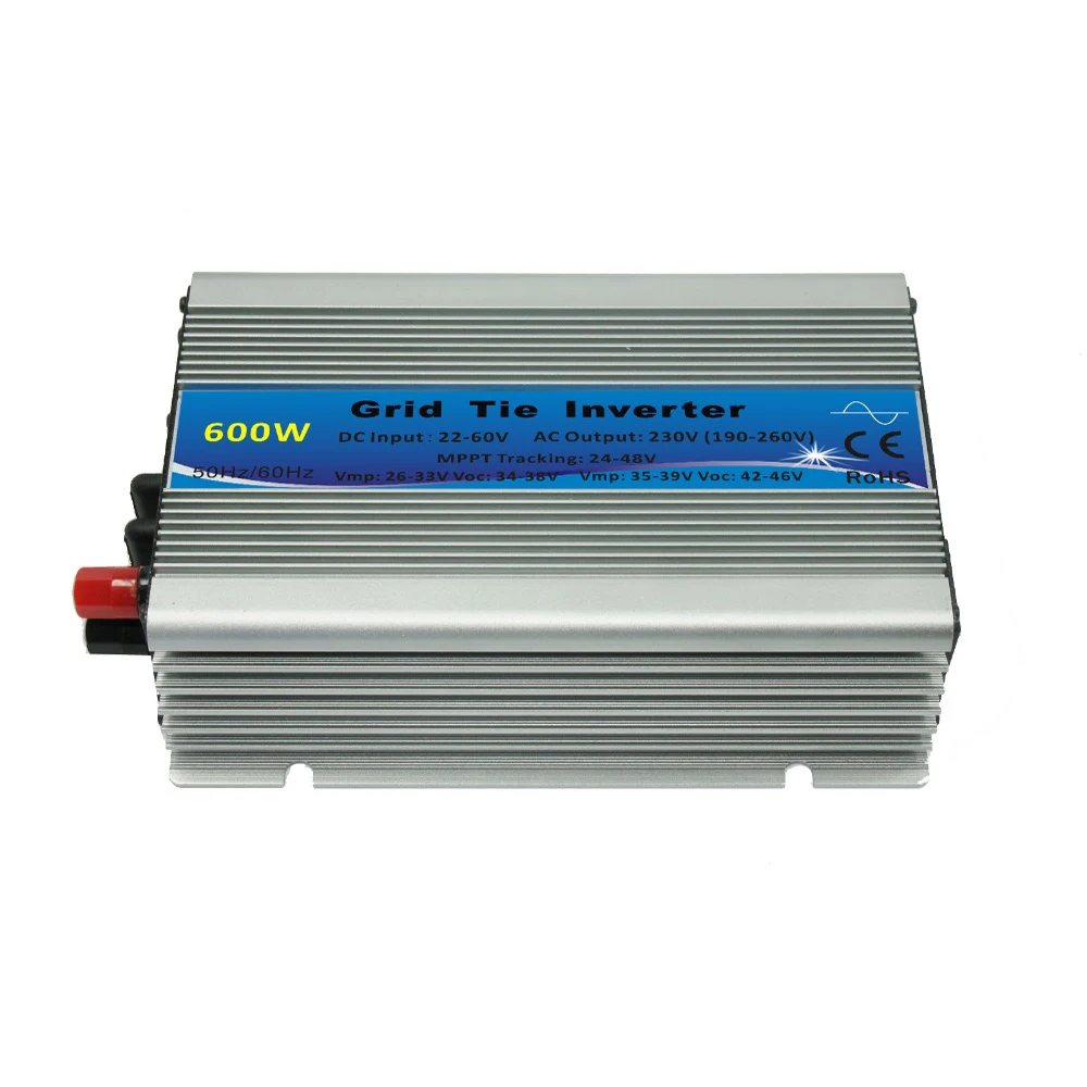 US $69.99 600w Grid Tie Inverter Mppt Function 30v 36v Panel 2260vdc To 110v Or 230vac Micro Solar Power Pure Sine Wave Inverter