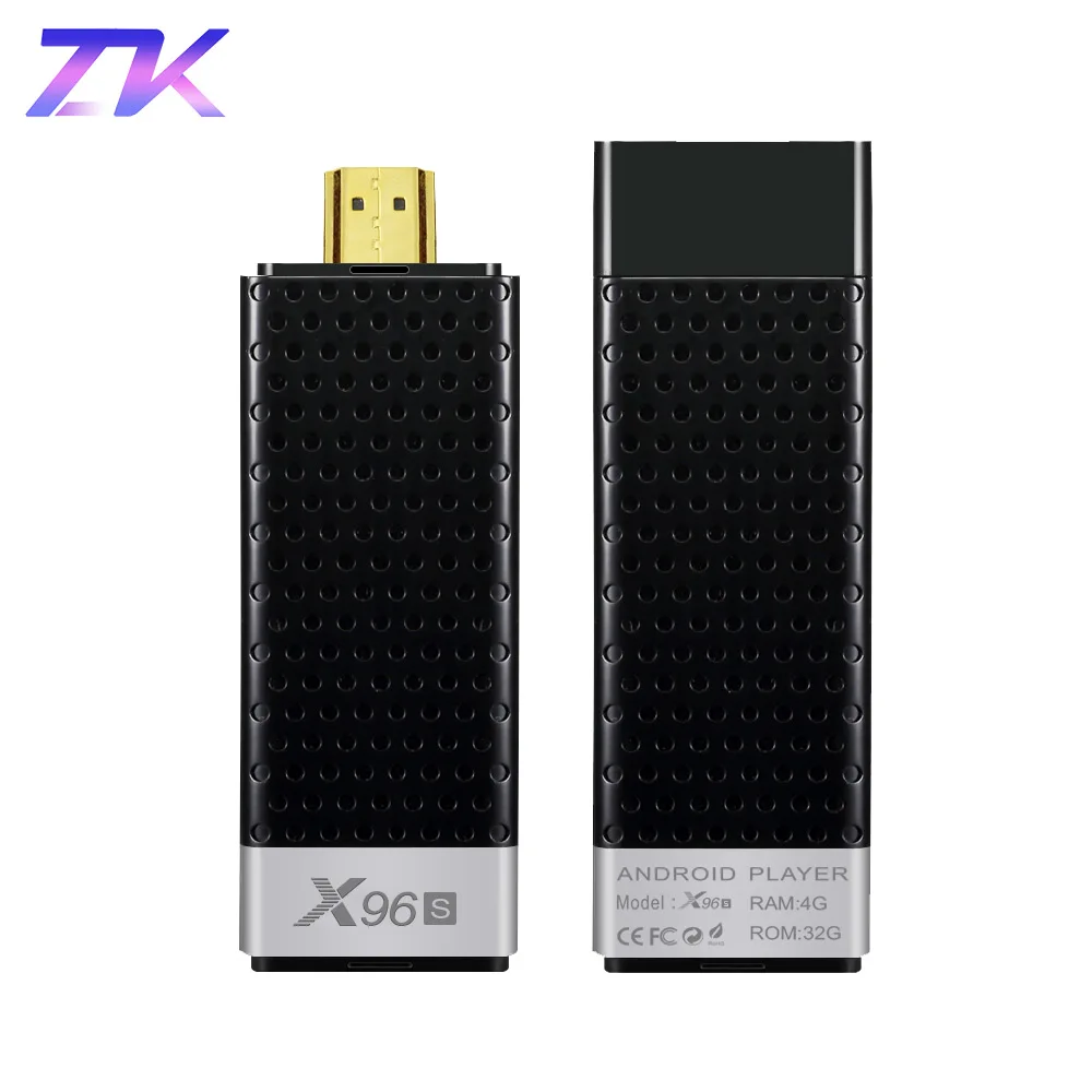 gb de Ram Mini pc X96s Android 8.1 tv Vara Ddr4 4 gb Rom Amlogic 32 S905y2 2.4 & 5g Dual Wifi Bt4.2 H.265 4 k hd Box tv Inteligente pk H96