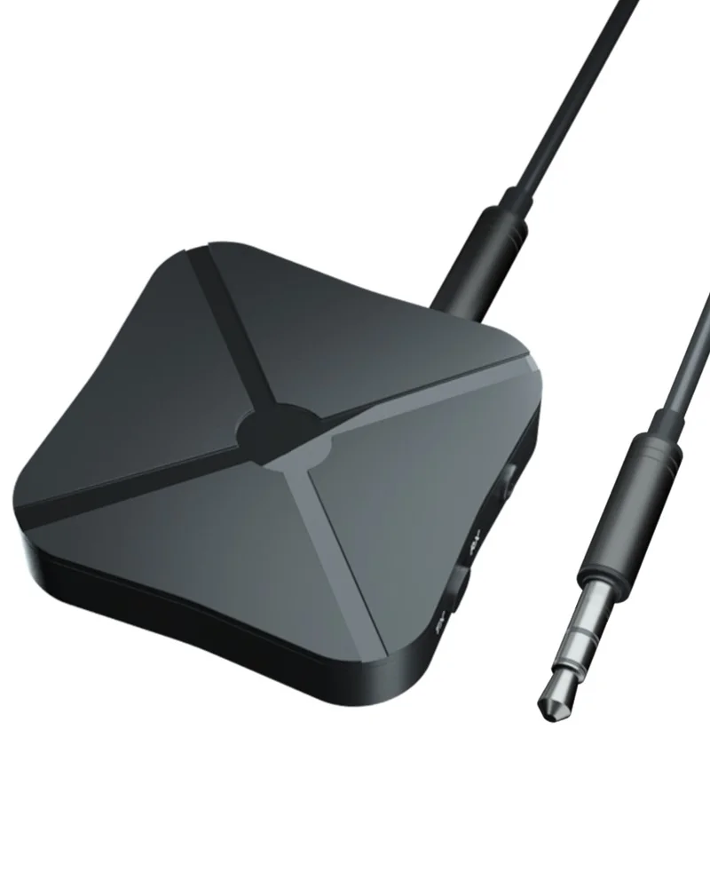Черный 2 в 1 Bluetooth 4,2 приемник и передатчик Bluetooth беспроводной адаптер аудио с 3,5 мм AUX аудио для домашнего ТВ MP3 ПК - Цвет: Черный
