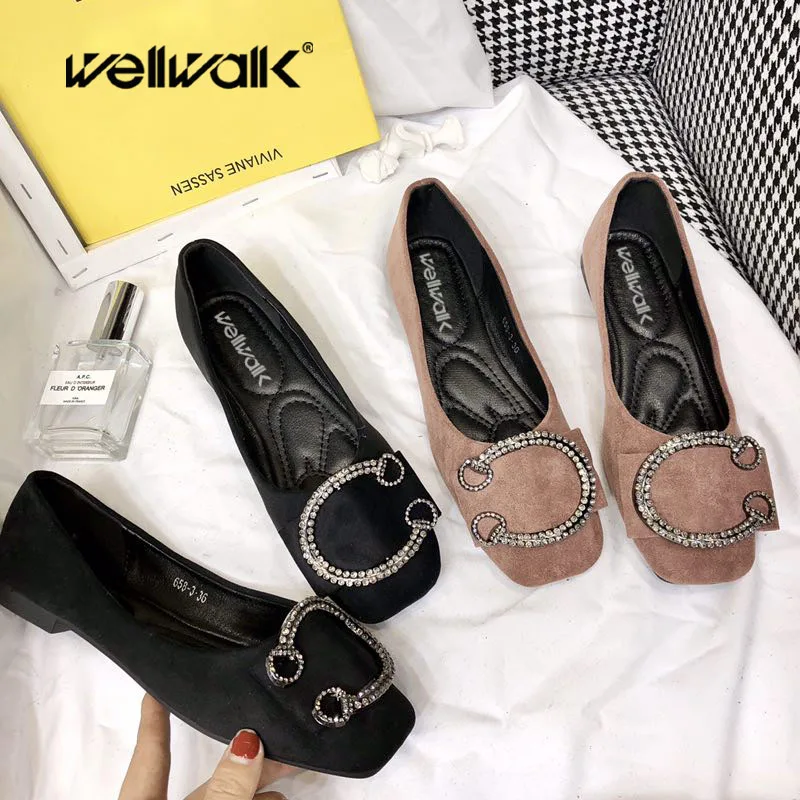 Wellwalk/Женская обувь на плоской подошве женская без шнуровки женские балетки