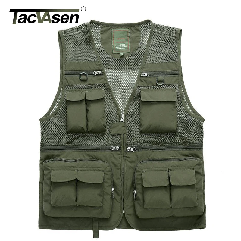 Buy TACVASEN Summer Waterproof Tactical Mesh Vest Men