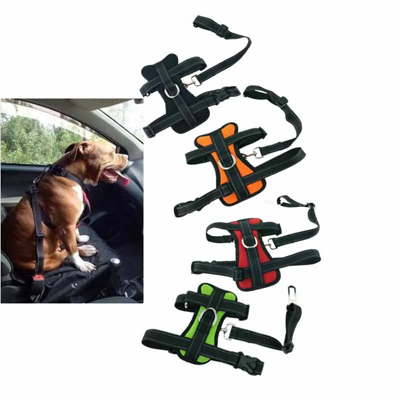 Pets Dog Car Chest Belt Safety Reflective Car Harness Seat Belt For Dog