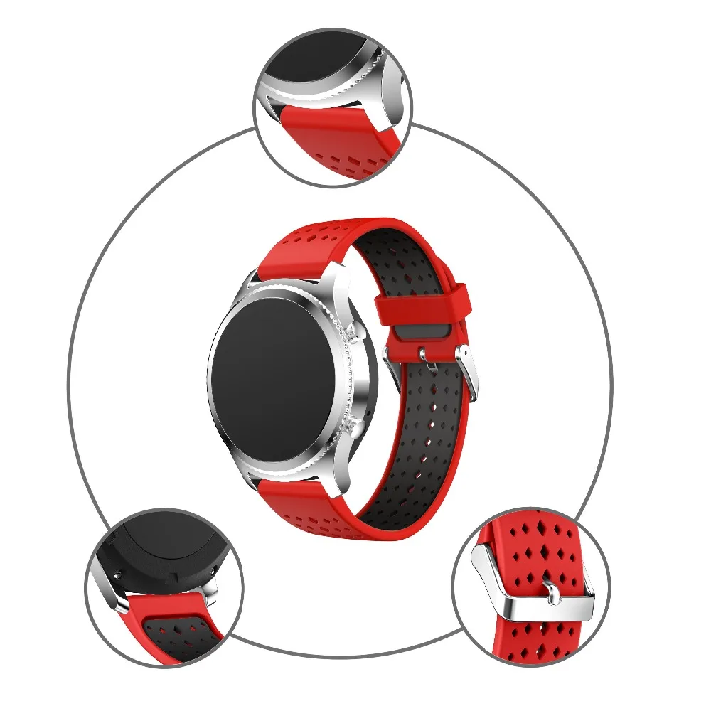Gear S3 Frontier ремешок для samsung Galaxy watch 46 мм ремешок gear S3 классический смарт-браслет 22 мм силиконовый браслет correa 46