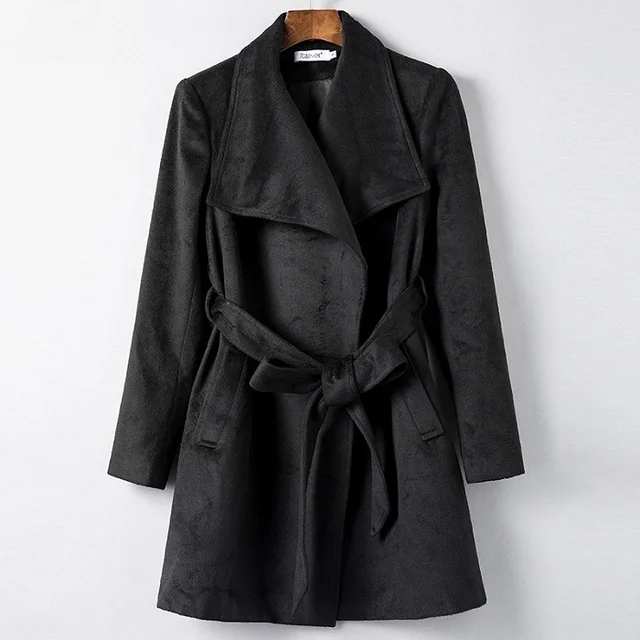 velvet trench coat for ladies