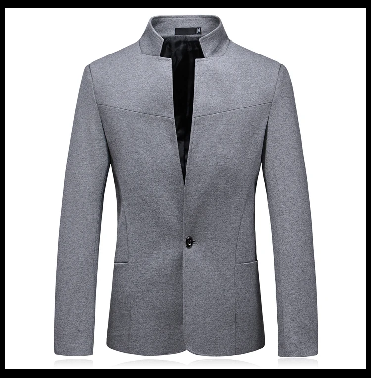 Новая мода со стоячим воротником мужской костюм деловой, Банкетный ...