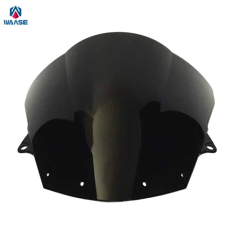 

waase Motorcycle Double Bubble Windscreen Windshield Shield Screen For Kawasaki Ninja ZX10R ZX-10R 2008 2009 2010