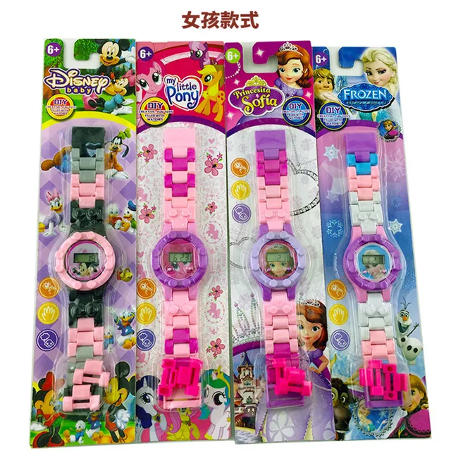 2019 Children's Cartoon Toys Digital Watch Avengers KT Cats Frozen Building Bloc 2019 Children's Cartoon Toys Digital Watch Avengers KT Cats Frozen Building Bloc
