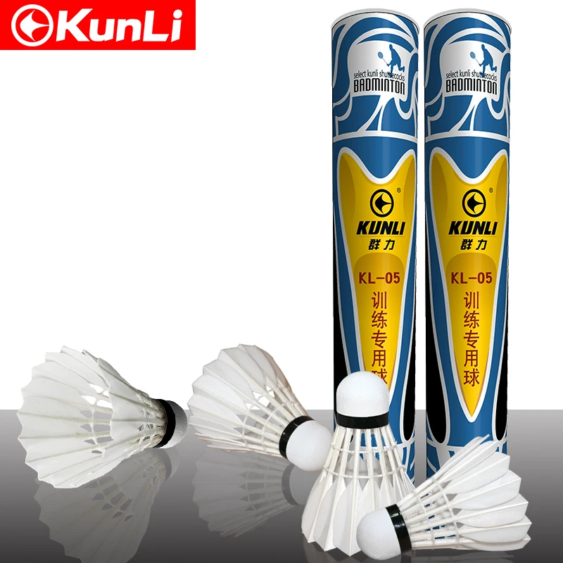 

100% Original KUNLI-05 shuttlecock Class A straight duck feather badminton shuttlecock badminton shuttlecock for practice
