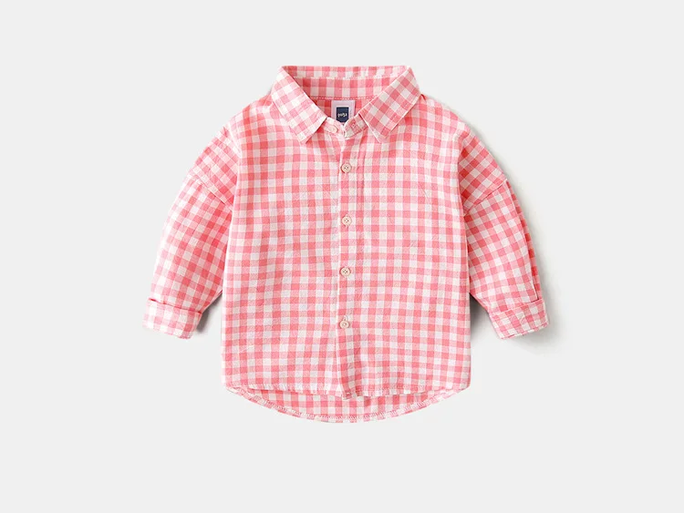 Лето 2019, детская одежда, рубашки в клетку для мальчиков, топы с длинными рукавами, повседневные хлопковые детские рубашки, BC574