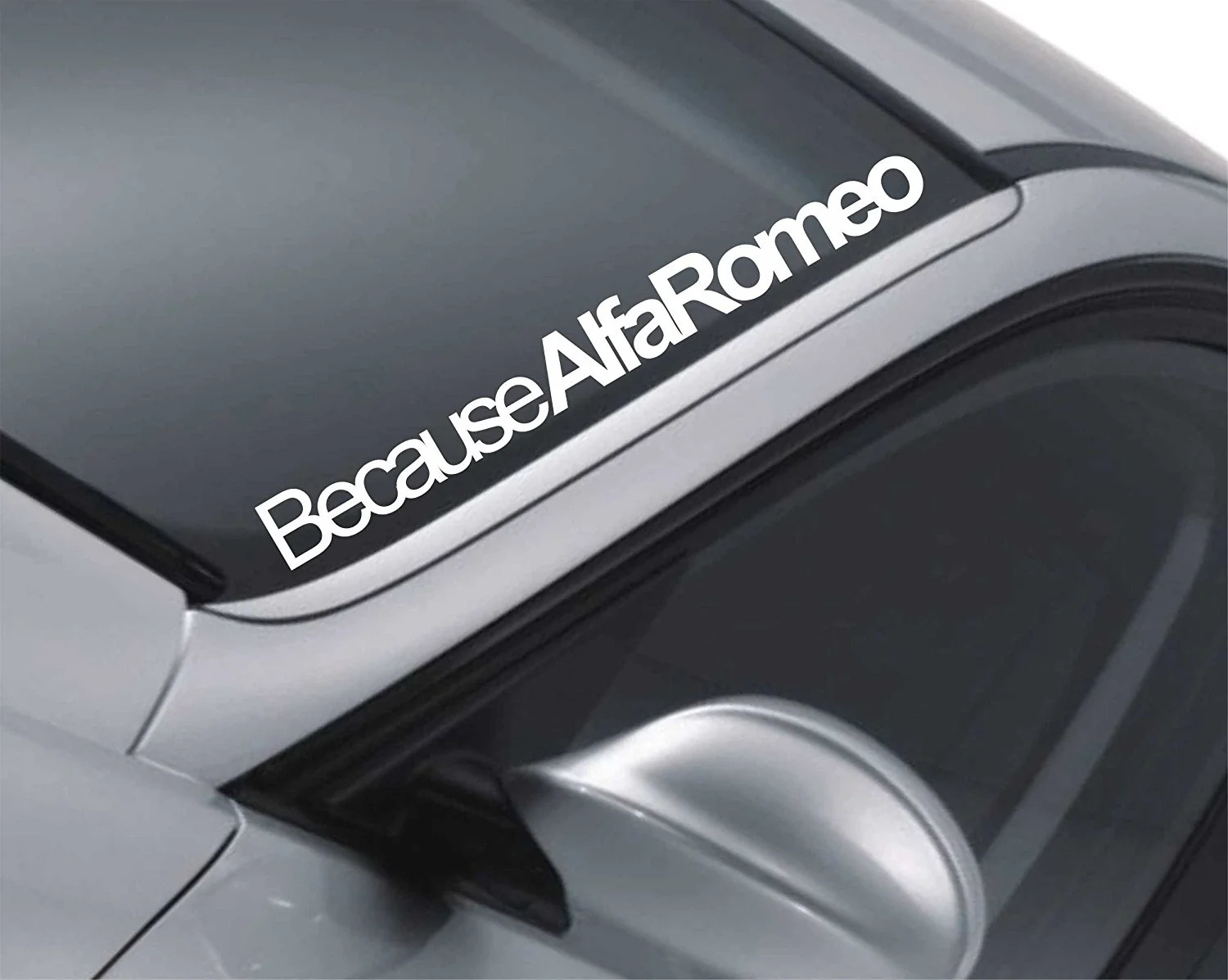 Потому что Alfa Romeo наклейка для ветрового стекла 147 156 заднее окно дрейф JDM z51