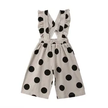 Брендовый детский джинсовый комбинезон высокого качества, элегантный цельный комбинезон с оборками для маленьких девочек, Осенний брючный сарафан, От 6 месяцев до 5 лет