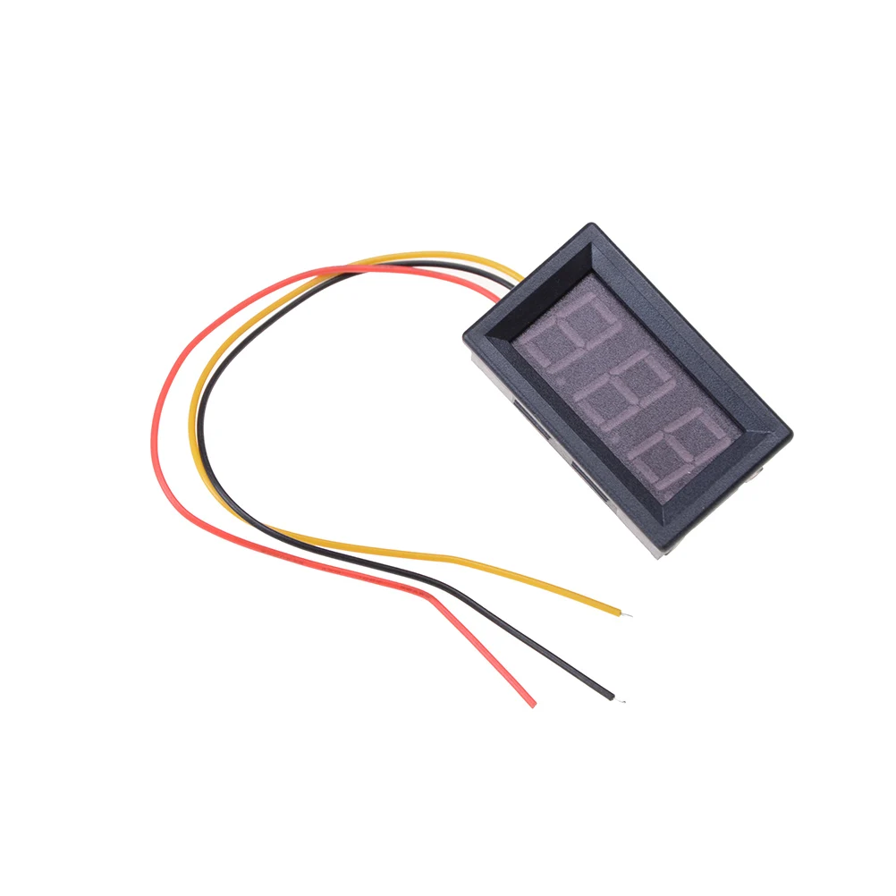 1PCS New Digital Voltmeter Ammeter Dc 0V To 99.9V Panel Three-Wire Volt Current Meter Tester Red LED Display