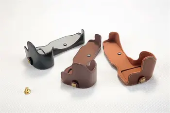 

PU Leather case Half body set Case cover Grip for Nikon Z7 Z6 Camera Bag with Battery Opening