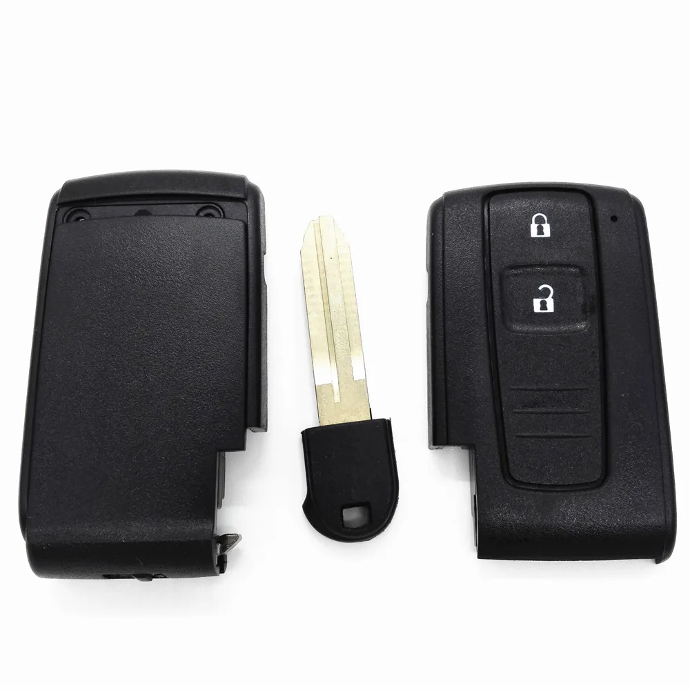 Replacement Shell Keyless Smart Remote Key Case Fob 2 Buttons for Toyota Prius Corolla Verso with