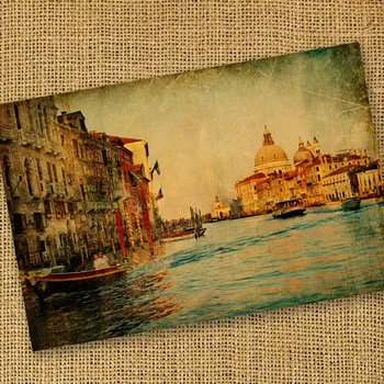 

Nostalgic vintage cowhide paper decorative painting core 80x52cm