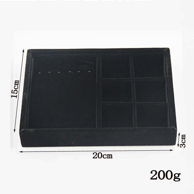 Black grids & necklace tray