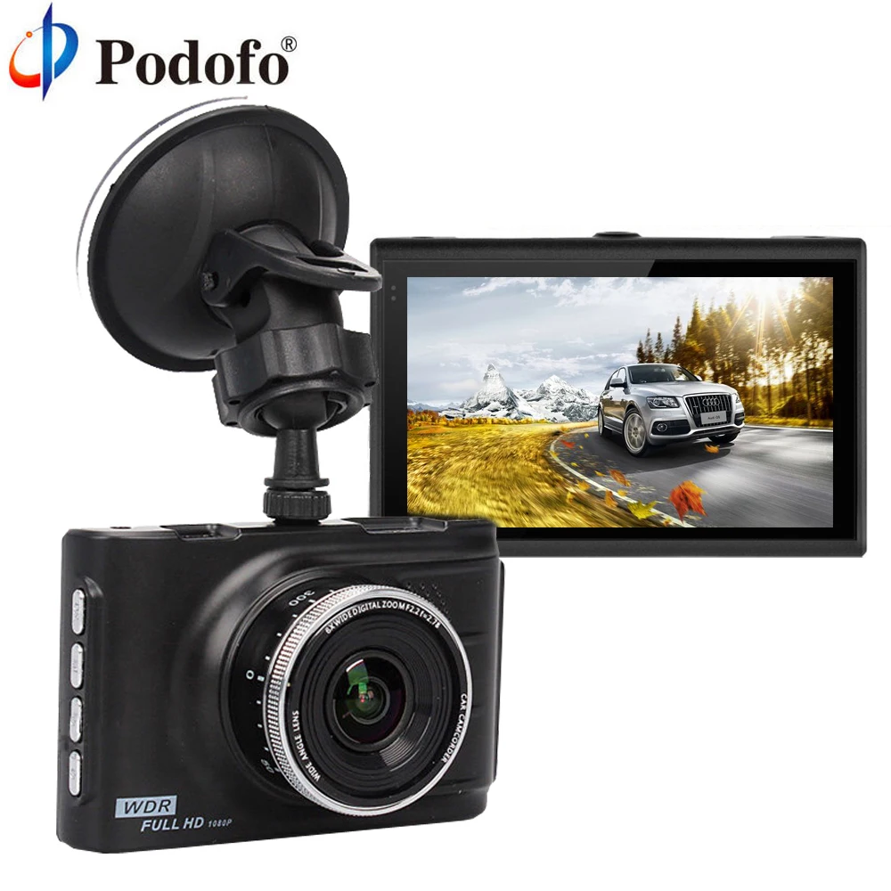 Goedkoop Podofo A1 Auto DVR 170 groothoek Dash Camera Auto recorder Full HD 1080 p Dash Cam Recorder Auto DVRs Loop Opname Auto Camera