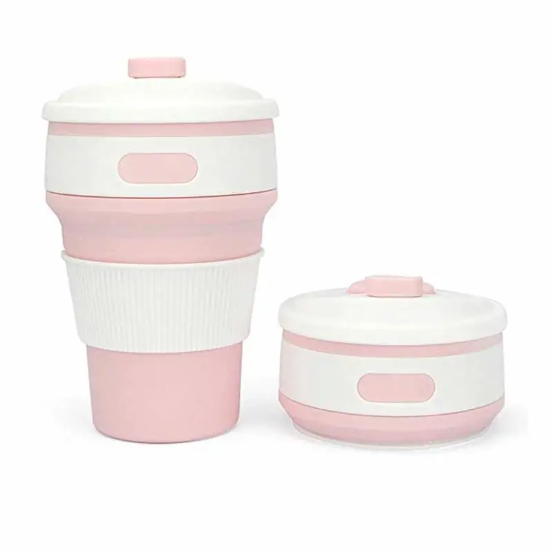 

Squeeze Bottles Travel Cup Silicone Retractable Folding cups Telescopic Collapsible Coffee Cups Drinking Outdoor Sport Water Cup