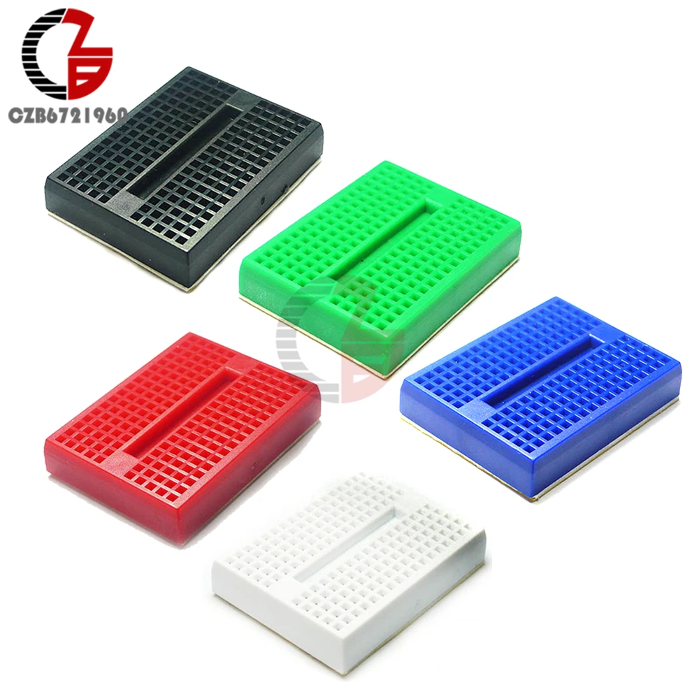 

5Pcs 45*34*9mm ABS Mini Solderless Prototype Breadboard 170 Tie-points Bread Board for Arduino UNO MEGA 2560 Shield