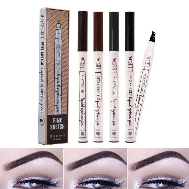 

3 Color Brand Long Lasting Microblading Eyebrow Tattoo Pen Waterproof Portable Female Sketch Eyebrow Pencil Beauty Makeup Tools