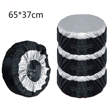 

65x37cm 210d Oxford Cloth Car Tire Cover Spare Tire Cover Wheel Cover