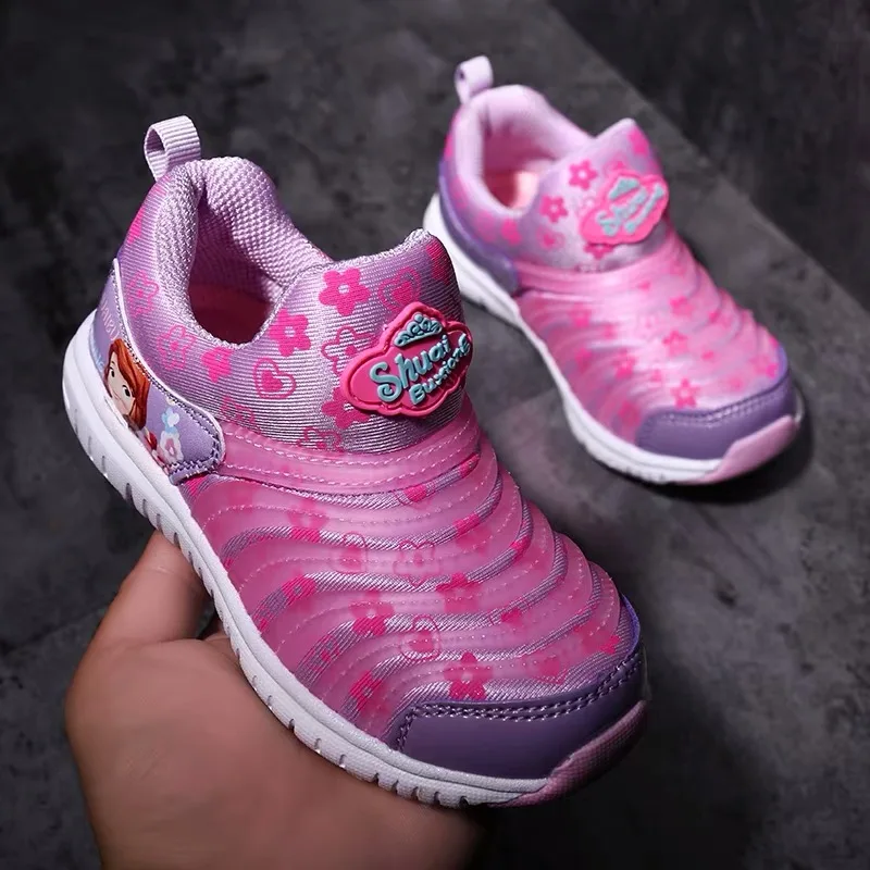 الربيع الخريف الفتيات رياضية الاطفال تزلج أحذية الأطفال الأزياء كاتربيلر حذاء طفل صوفيا الكرتون الأميرة 1 إلى 13 سنوات