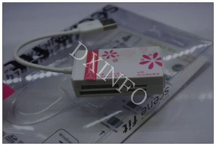 4 in 1 Multi-card 2.0 high-speed card reader SD MS TF M2 10pcs/lot Free shipping | Компьютеры и офис