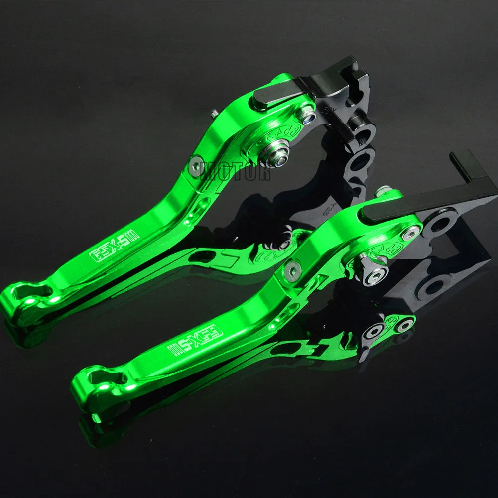 Мотоцикл с ЧПУ сцепные рычаги для SUZUKI GSXS 1000 GSXS1000 GSX S1000 GSX-S1000 F ABS Регулируемый складной рычаги - Цвет: green