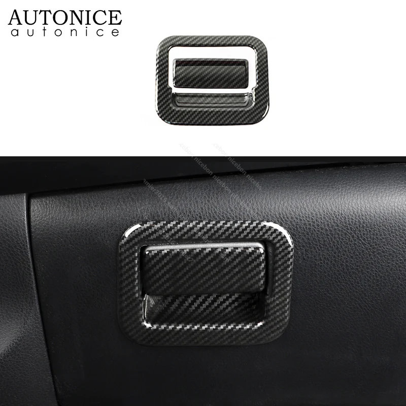 

Carbon fiber color Control Storage Box Frame Cover fit for Toyota RAV4 2013-2018