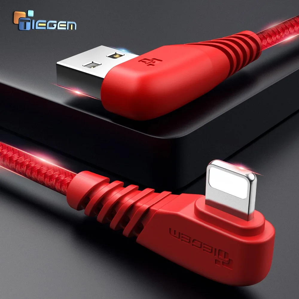 TIEGEM كابل يو اس بي ل فون X 8 7 6 5 6 ثانية زائد كابل سريع كابل شحن الهاتف المحمول شاحن سلك مهايئ Usb كابل بيانات 1M2M3M