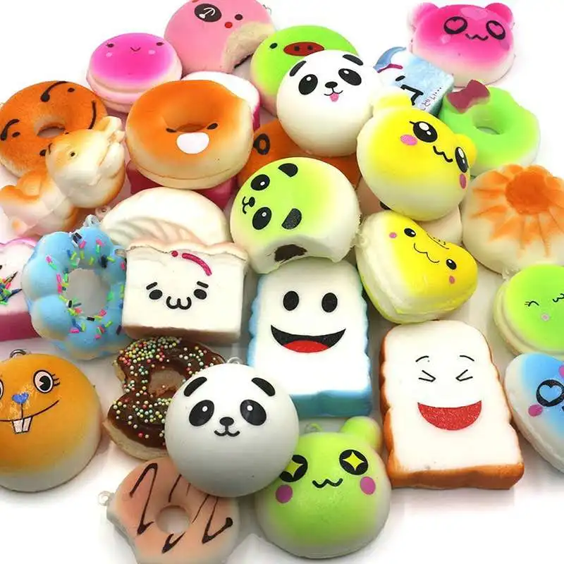 Squishy Slow Rising Cute Jumbo kawaii Peach Pendant Soft Mini Bread/Cake/ice Cream Squishies Mobile Phone Straps Kids Gift