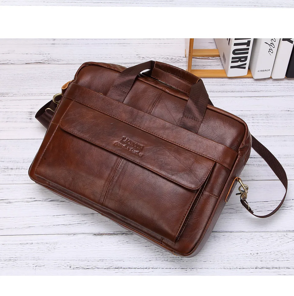 Men's Genuine Leather Handbag
