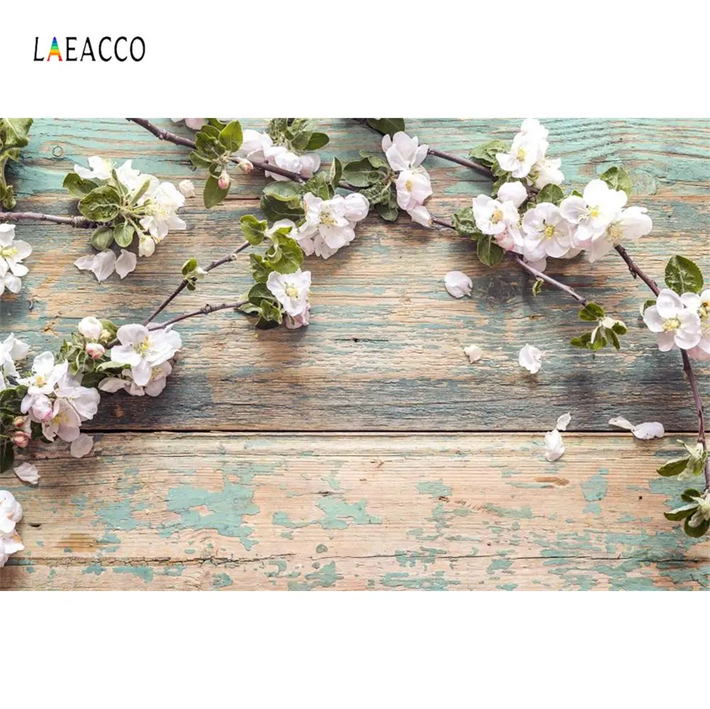 

Vinyl Background Wooden Board Flower Petals Birthday Photocall Baby Shower Food Cake Photography Backdrop For Wedding Studio