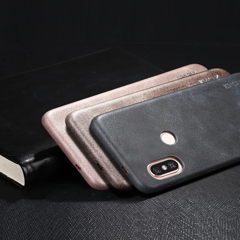 Xiaomi Redmi Note 5 Pro Case Cover Vintage Ultra-thin PU Leather Back for Note5 5Pro Cases Protector Phone Coque |