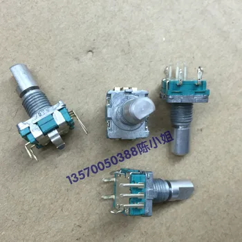 

5pcs Taiwan produces EC11 type encoder, with switch 20, positioning 20 pulse point, shaft length 17mm, light handle digital