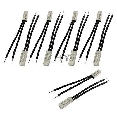

10 Pcs Bimetal Temperature Control Switch Thermostat 55C N.C KSD9700