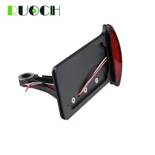 Держатель номерного знака заготовка алюминиевая рама мотоцикл боковой монтируемый светодиодный фонарь для Harley Davidson Fat Boy Custom Cruisers Choopers