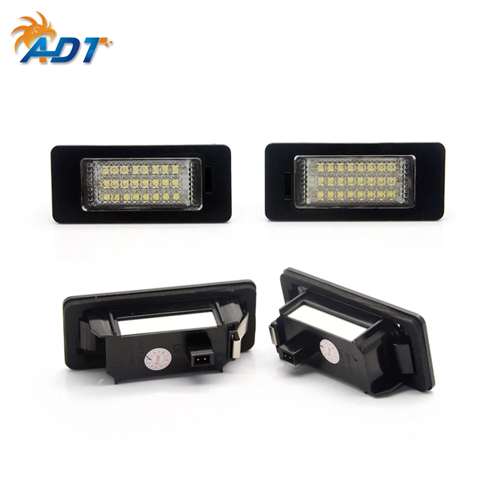 2Pcs Automotive Led License Plate Light Assemblies for AUDI A4 4D/5D(B8