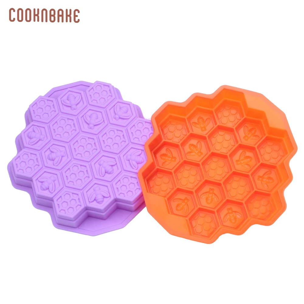 

COOKNBAKE DIY Silicone Mold For Handmade Soap The Shape Of Honeycomb