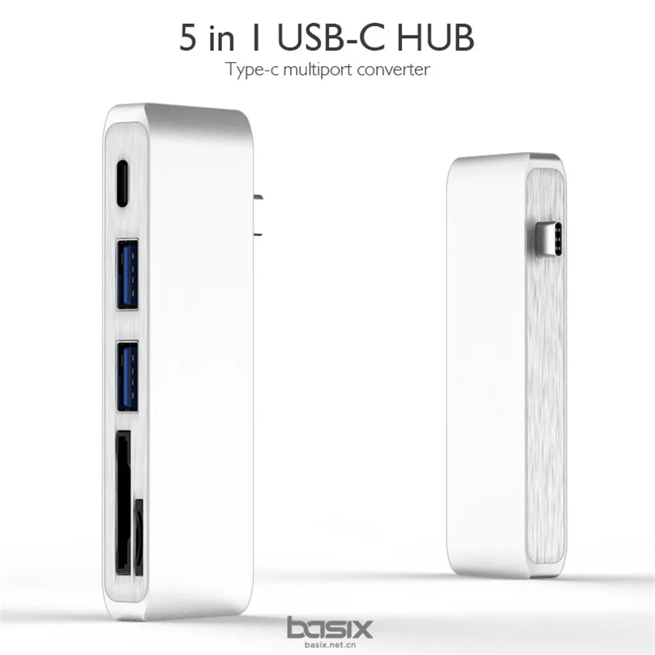Basix 5In1 USB C 3.1 Type C Hub Power Delivery 1